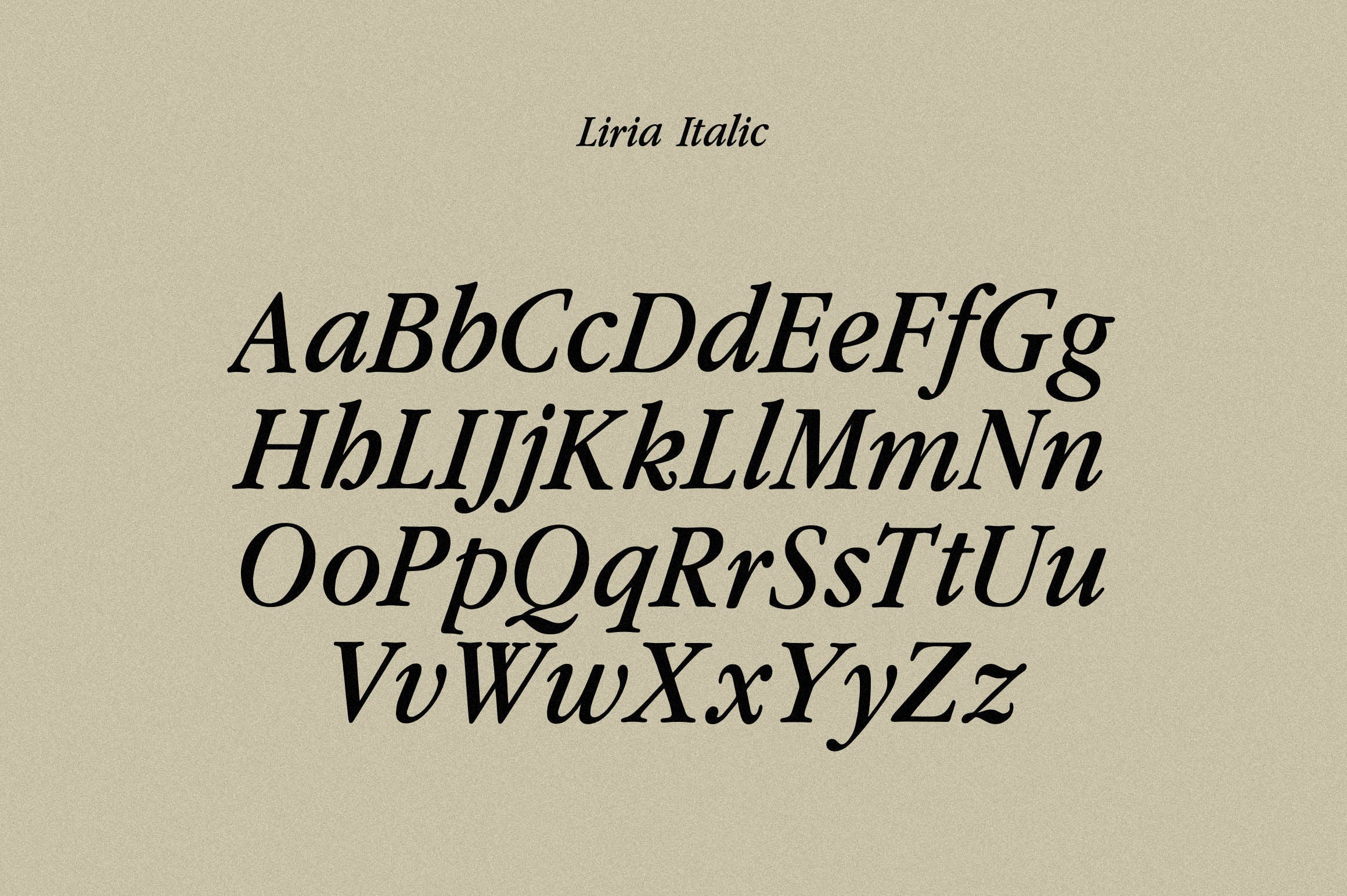 Liria Serif Typeface