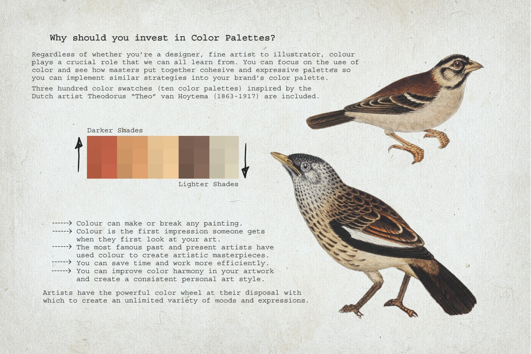 Lithography Procreate Kit | Birds