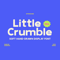 Little Crumbl Soft Handdrawn Display Font