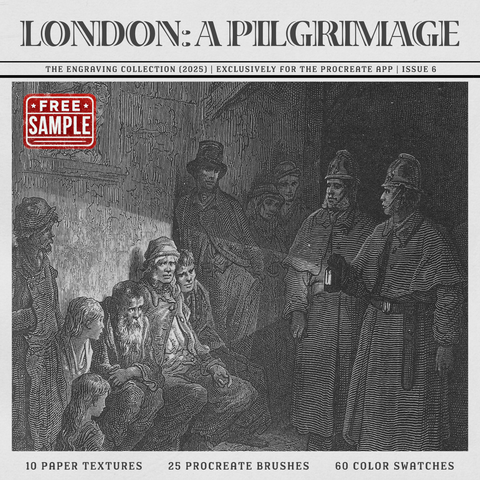 London, a Pilgrimage Procreate Kit (Free Download)