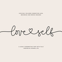 Love Self Lovely Script Font With Swashes