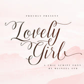 Lovely Girl A Chic Script Font