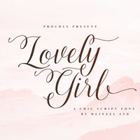 Lovely Girl A Chic Script Font