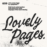 Lovely Pages - Bold Brush Script Display Font