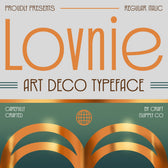 Lovnie – Art Deco Font