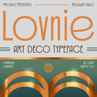 Lovnie – Art Deco Font