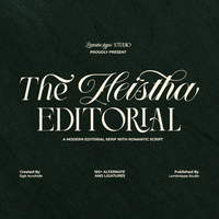 LT The Heistha Editorial – Font Duo