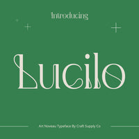 Lucilo – Art Nouveau Font