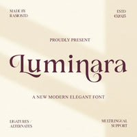 Luminara Modern Elegant Font