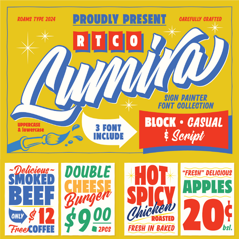 LUMIRA-Sign Painter Font Collection