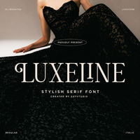 Luxeline - Luxury Ligature Serif Font