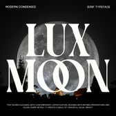 Luxmoon – Bold Condensed Serif Typeface