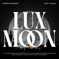 Luxmoon – Bold Condensed Serif Typeface