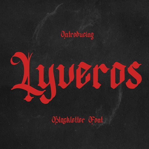 Lyveros – Blackletter Font