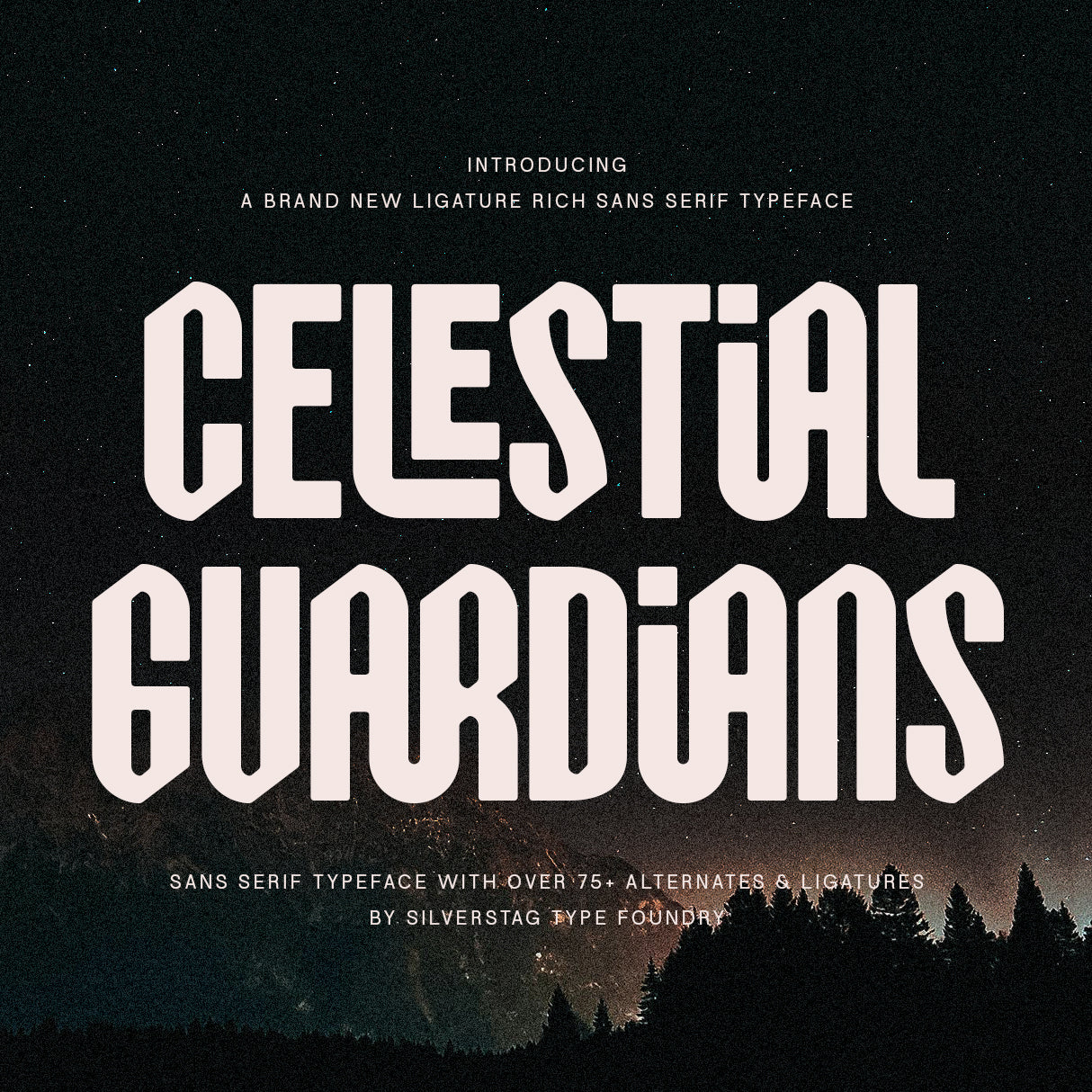 SLTF Celestial Guardians - Condensed Sans Serif Typeface