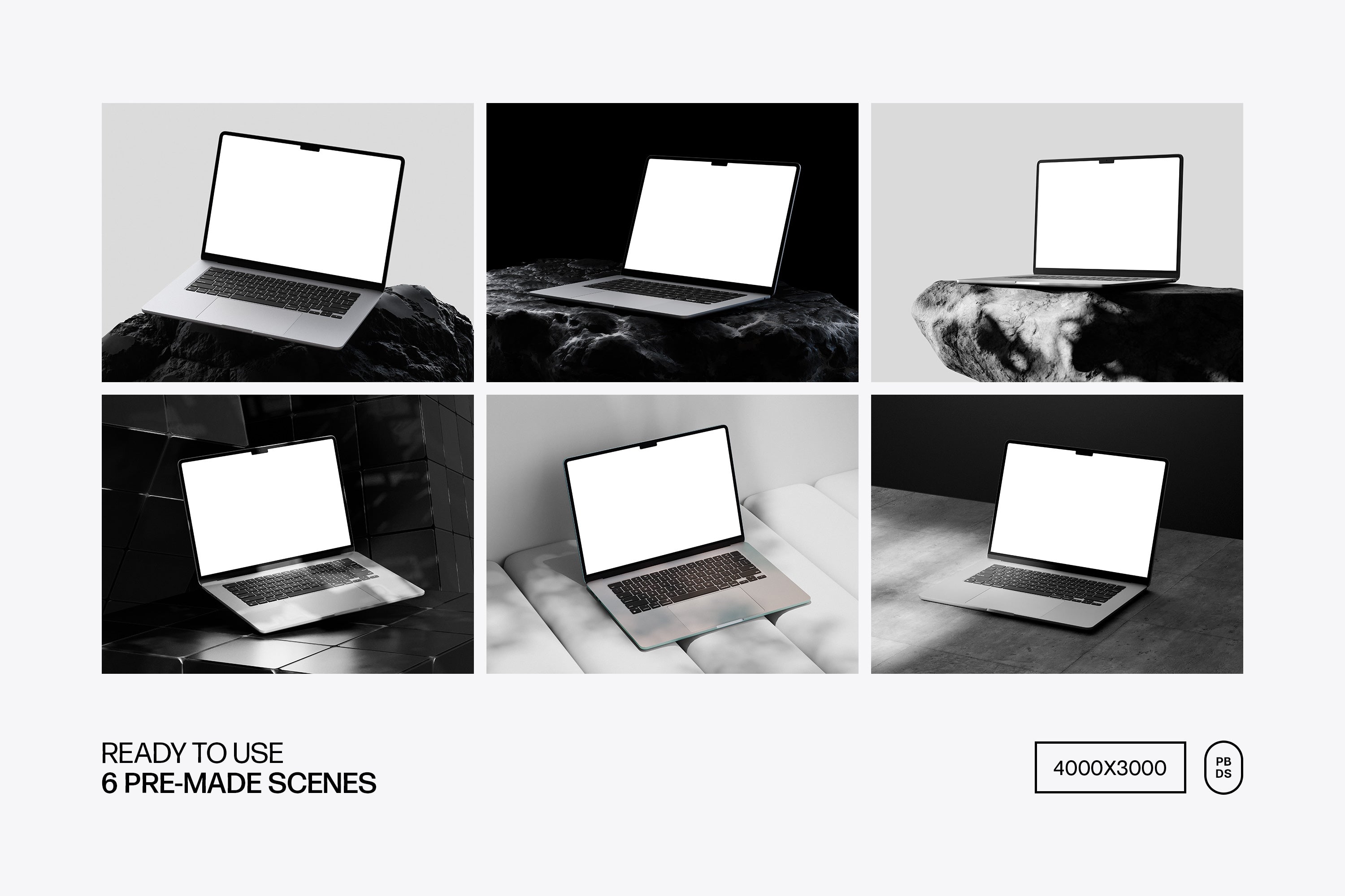 MacBook Air Mockup Set