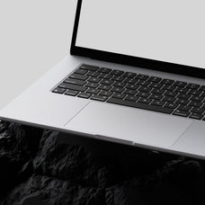 Macbook Air On Stone Mockup