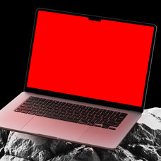 Macbook Air On Stone Mockup