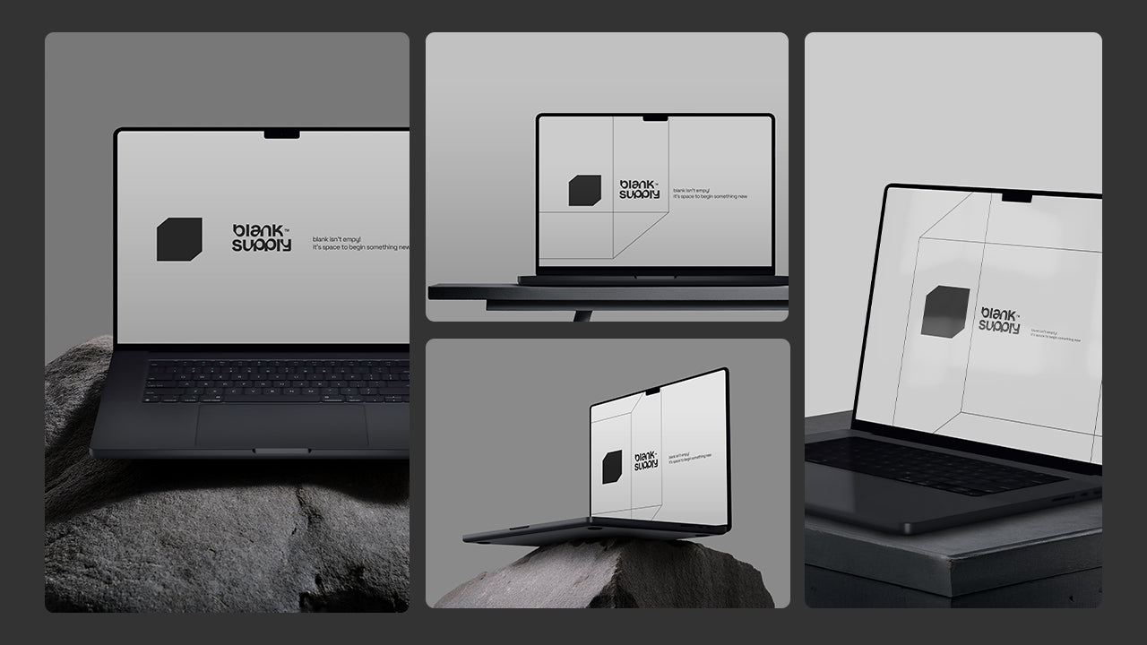 4 Macbook Mockup Bundle [B1]