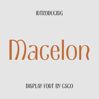 Macelon – Art Nouveau Font