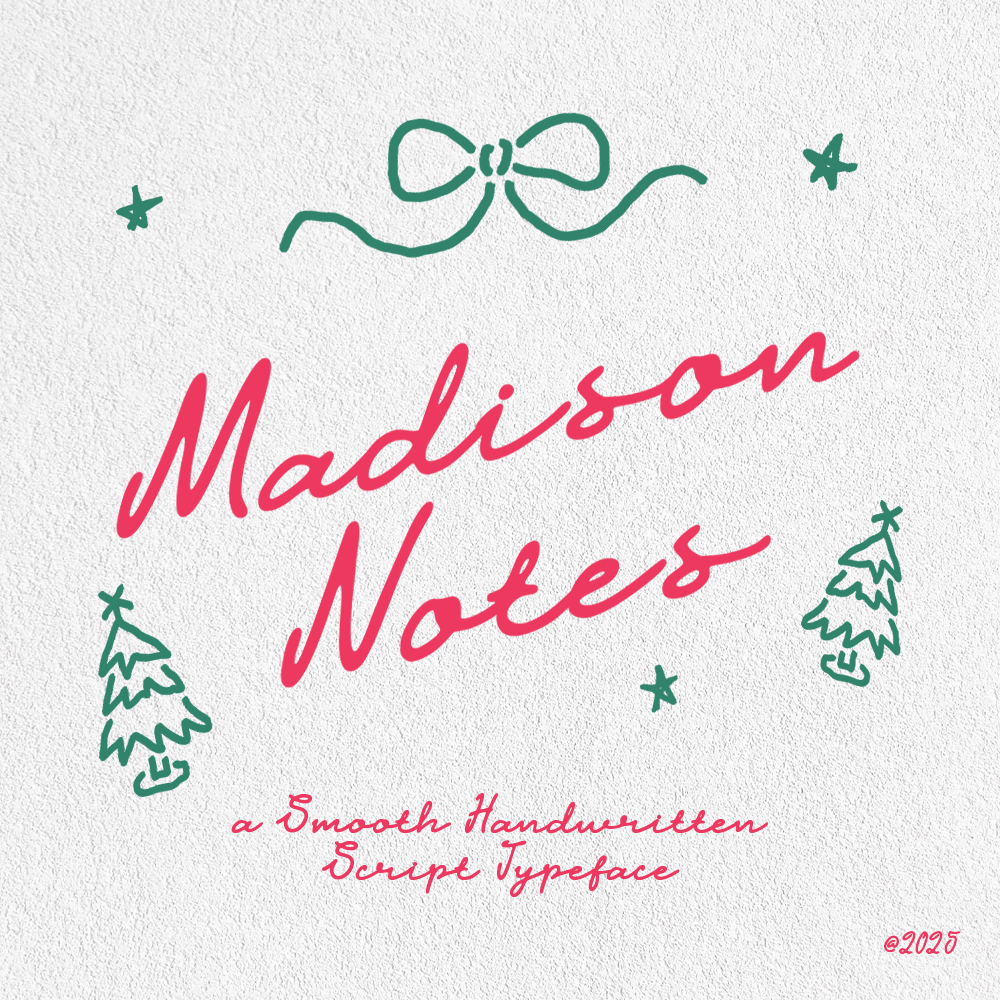 Madison Notes - Casual script font by Typeparties