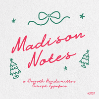 Madison Notes - Casual script font