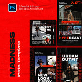 Madness Streetwear Instagram Template