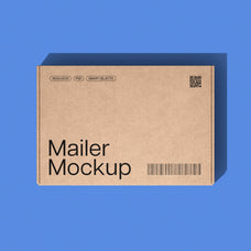Mailer Box Mockups Set