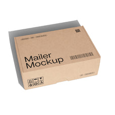 Mailer Box Mockups Set