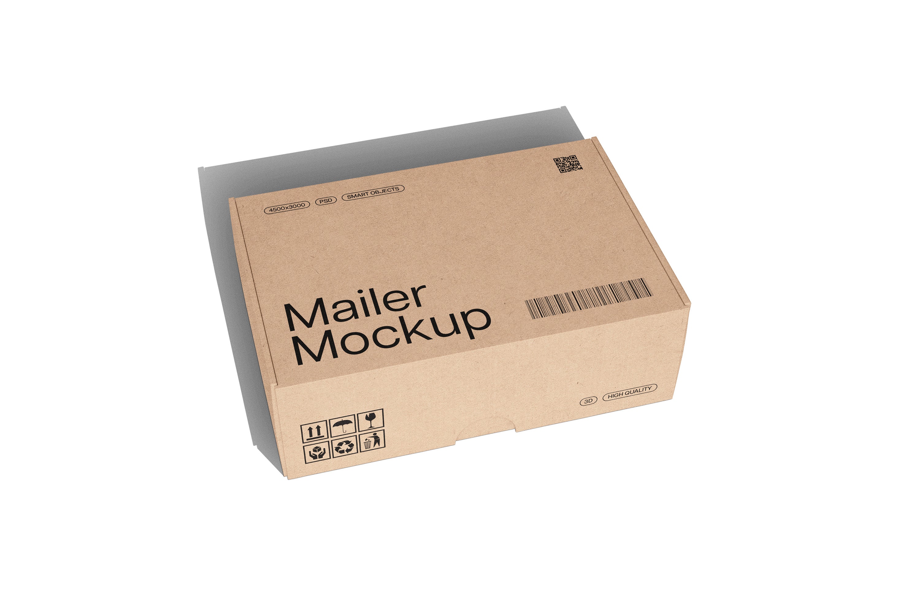 Mailer Box Mockups Set