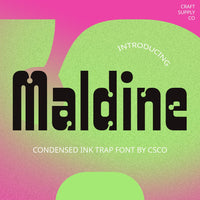Maldine – Inktrap Font