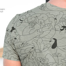 Male Ocean T-Shirt Mockup