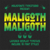 Maligoth Layered Font