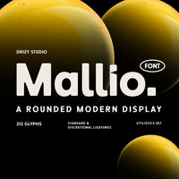 Mallio – Rounded Modern Display Font