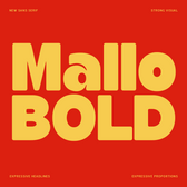 Mallo Bold – Chunky Display Typeface