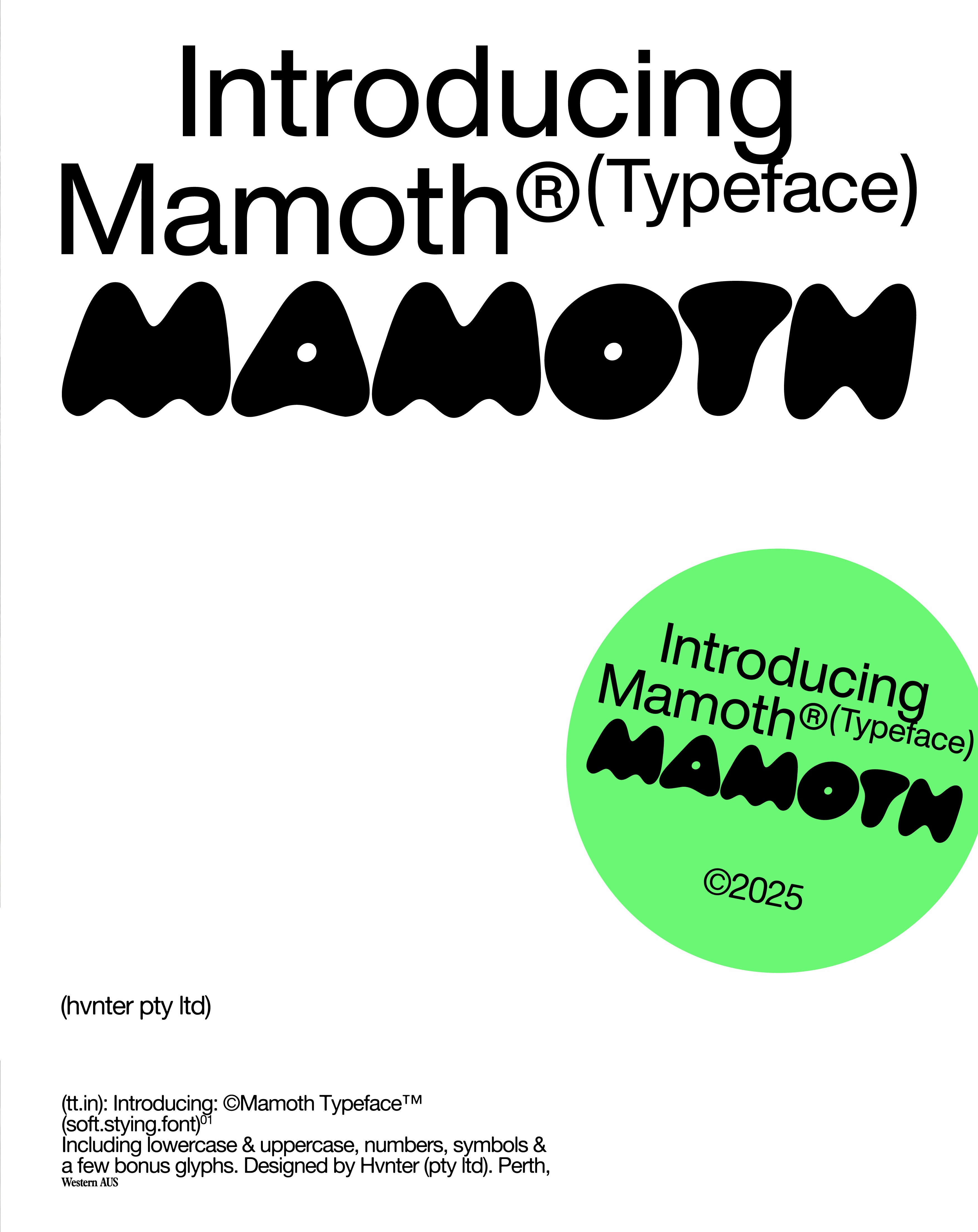Mamoth Typeface