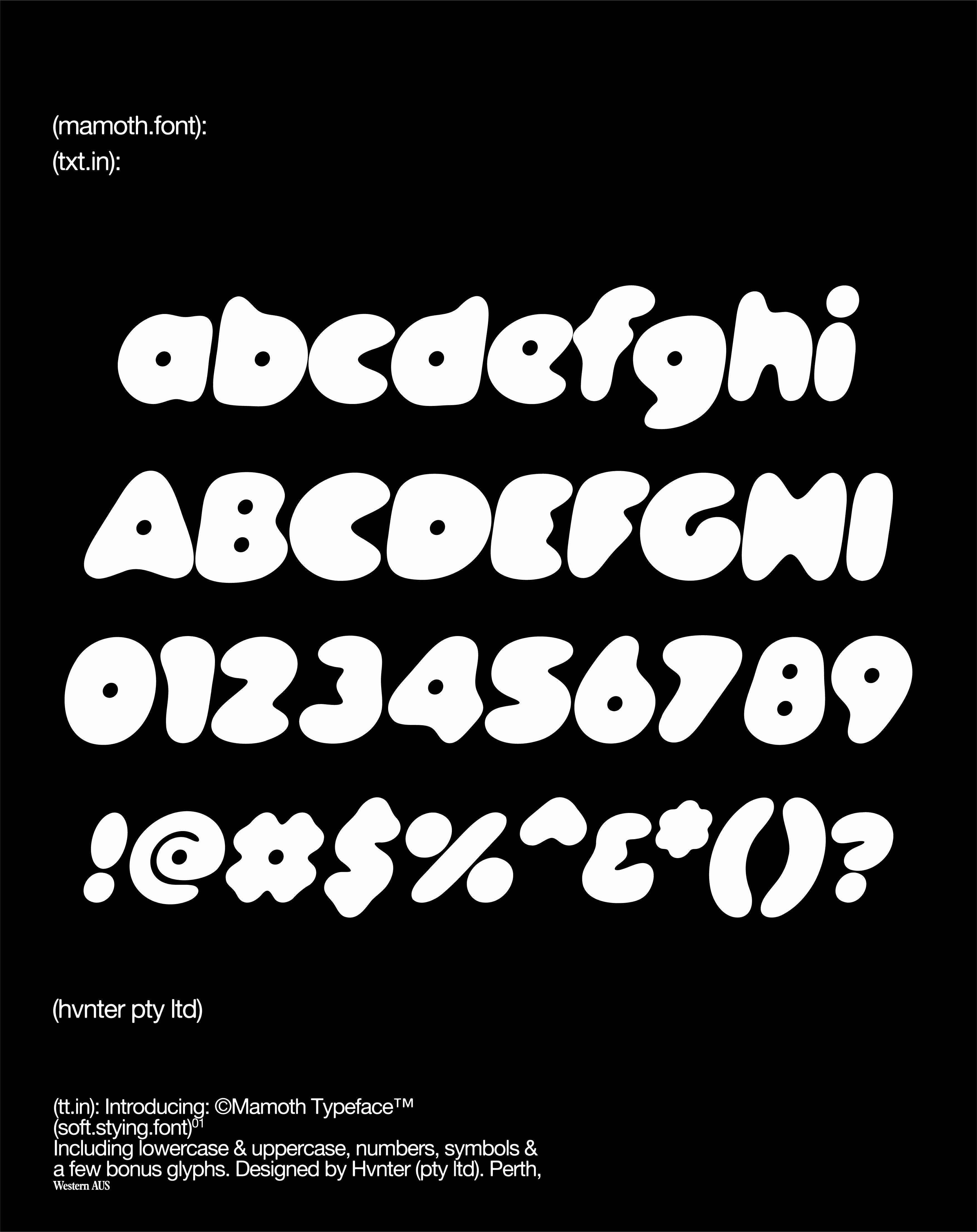 Mamoth Typeface