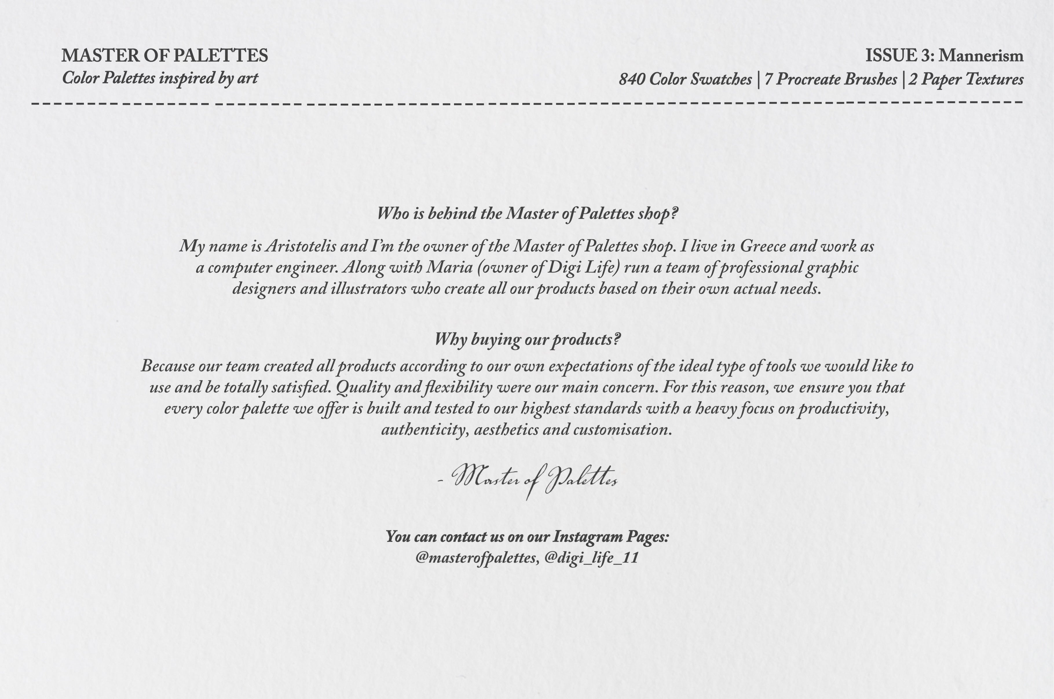 Mannerism Procreate Kit