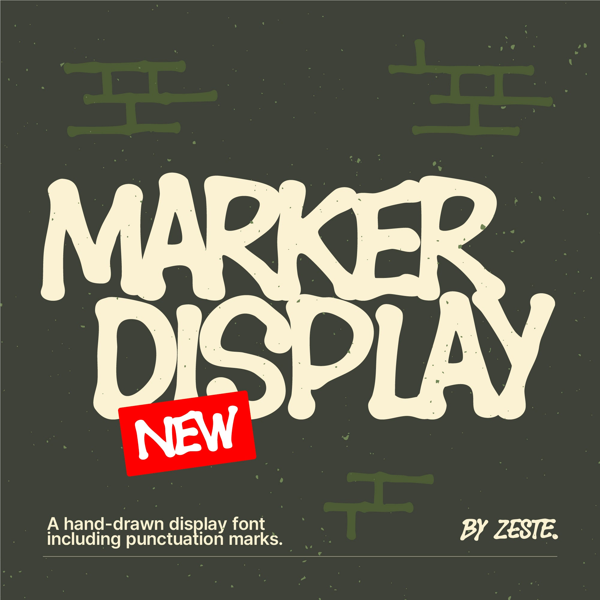 Marker Display - Hand-Drawn Font by Le Zeste – Studio 2am