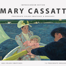 Mary Cassatt Procreate Brushes & Color Palettes