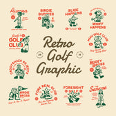 Retro Golf Graphic
