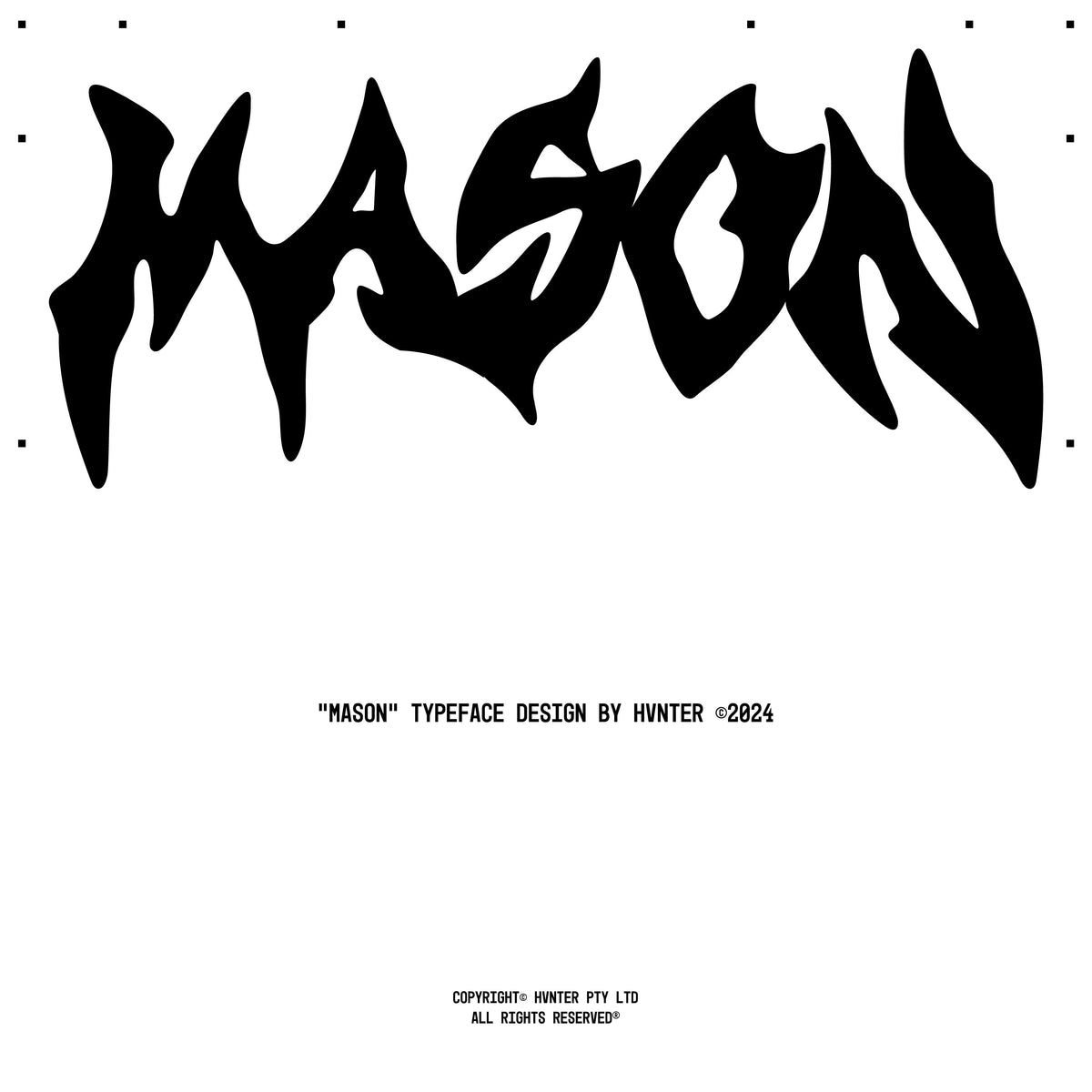 Mason Typeface by HVNTER – Studio 2am