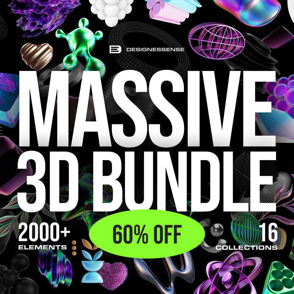 MASSIVE 3D BUNDLE - 2000+ elements