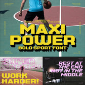 MAXI POWER — Sport Font