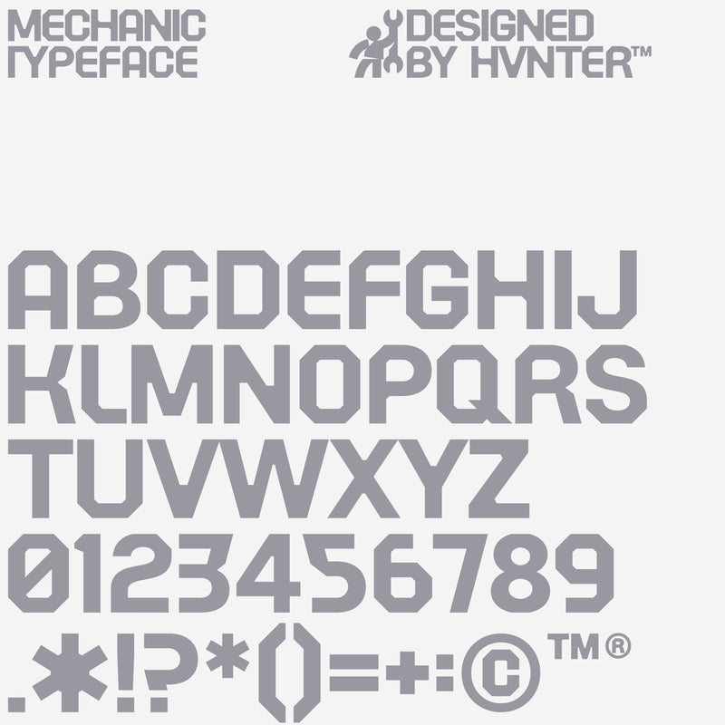 Mechanic Typeface