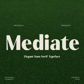 Mediate – Bold Elegant Luxury Sans Serif Font