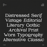Mediore Alt - Distressed Serif Font