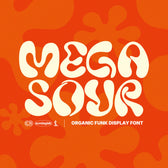 Megasour Organic Funk Display Font