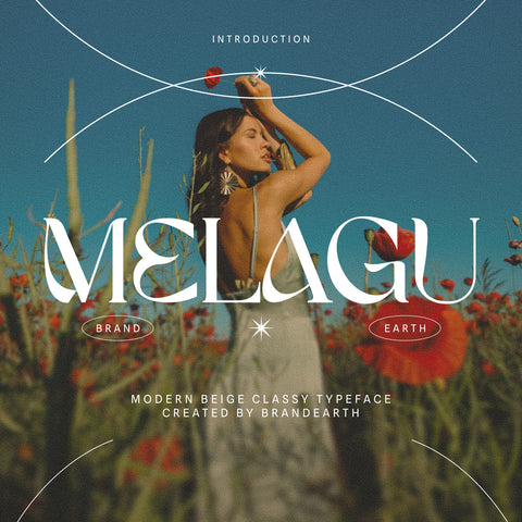 Melagu Modern Classy Typeface Font