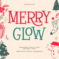 Merry Glow – Christmas Display Serif Font